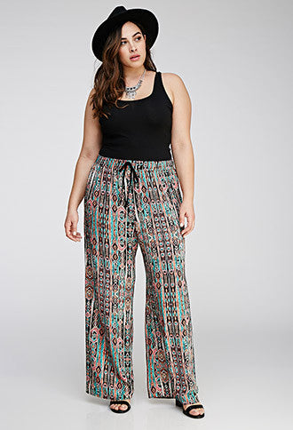 Abstract Tribal Print Pants