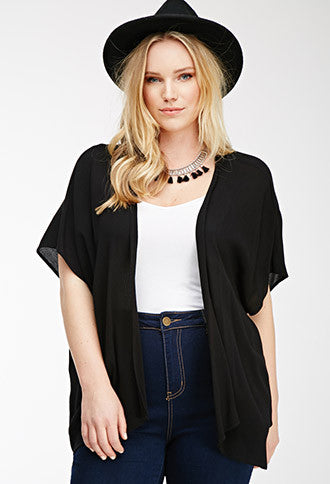 Crochet-Paneled Cardigan