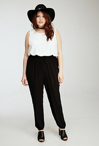 Sleeveless Combo Jumpsuit