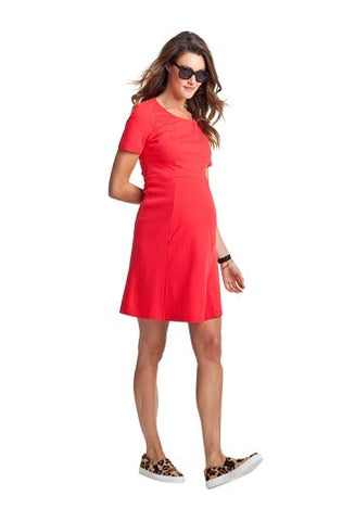 Rawlinson Boat Neck Maternity Dress