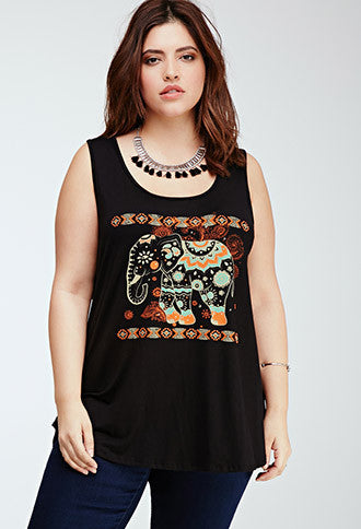 Elephant Graphic Top